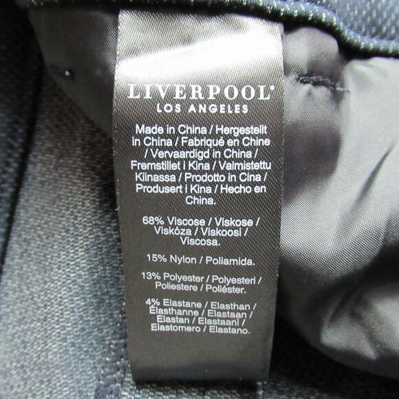 Liverpool Los Angeles Pants Women 10P Navy Kelsey Trouser Straight Knit Work NWT - Picture 10 of 11